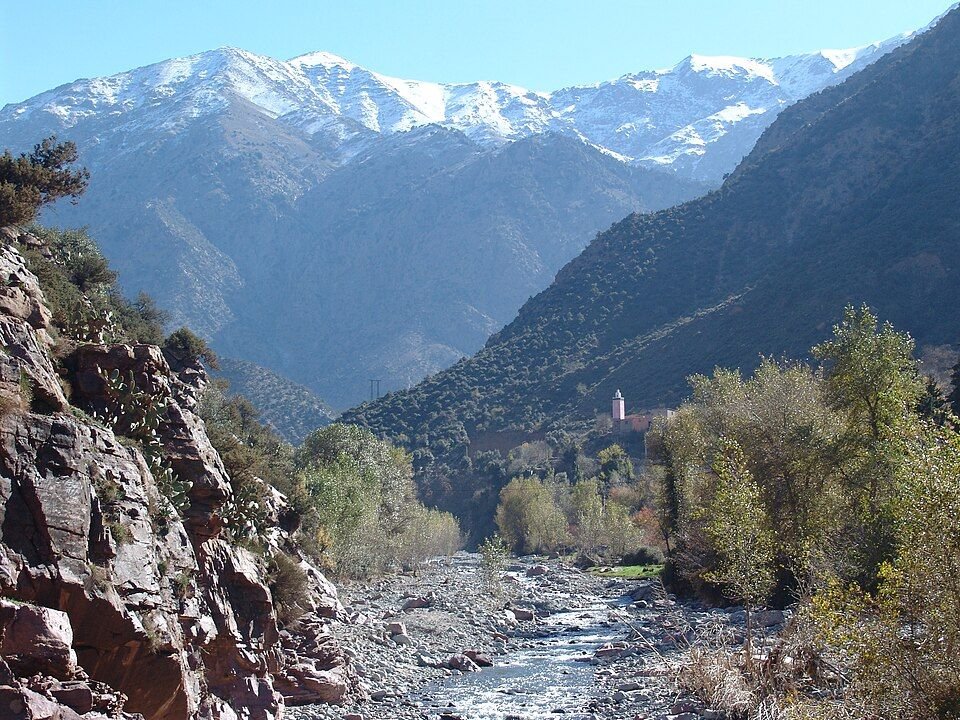 Green Ourika Valley near Marrakech
