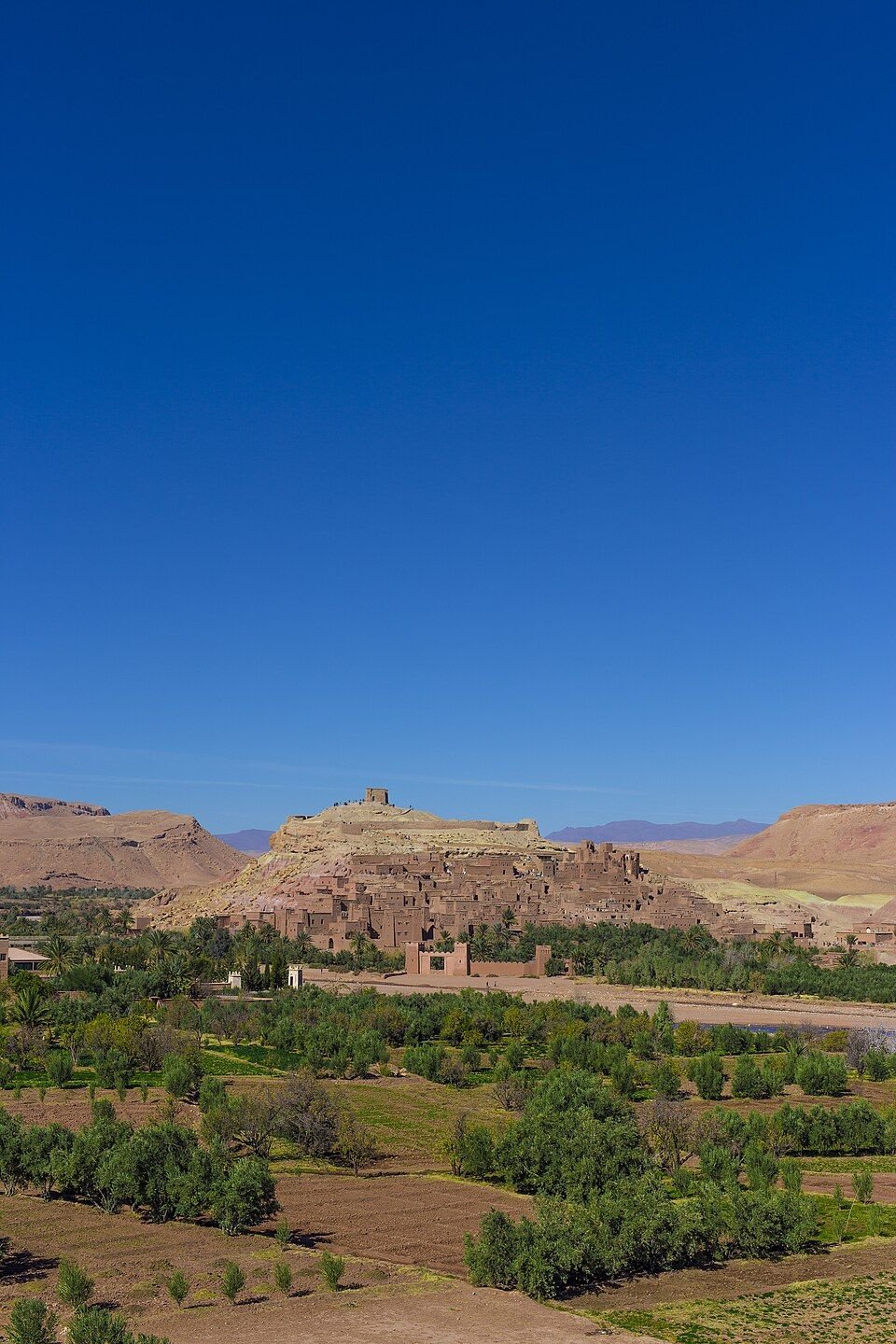 Ait Ben Haddou kasbah on the road to Ouarzazate