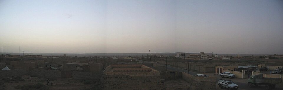 Panoramic landscape around Atar in Mauritania