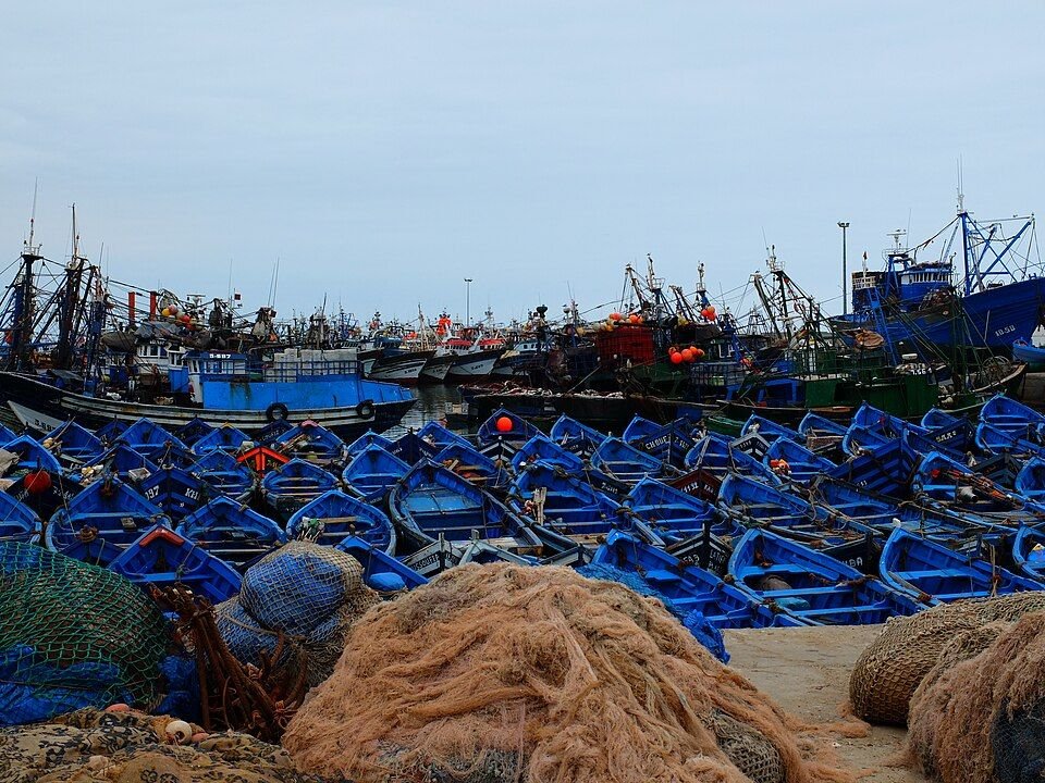 Essaouira fishing port on Morocco Atlantic coast