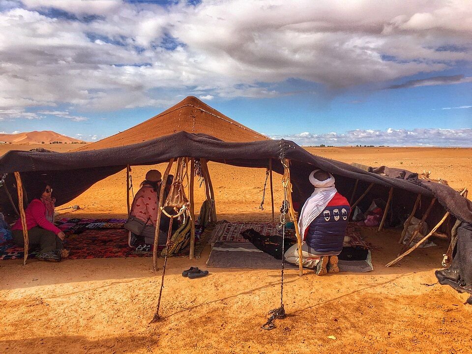 Sahara dunes near Merzouga in eastern Morocco