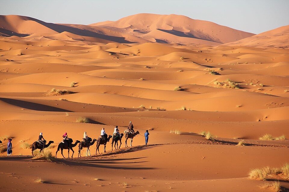 Merzouga Sahara dunes from Errachidia